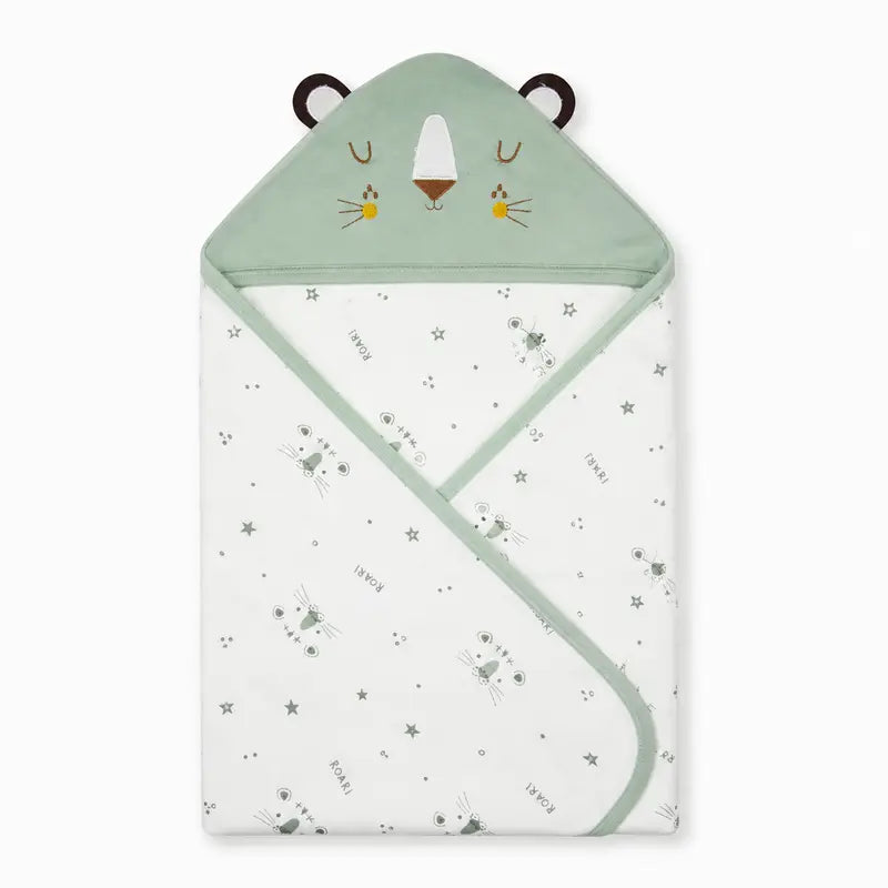 BABY WRAPPING SHEET TIGER GREEN