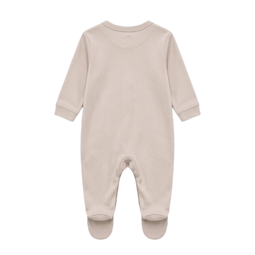Koala – Grey & White baby footed romper