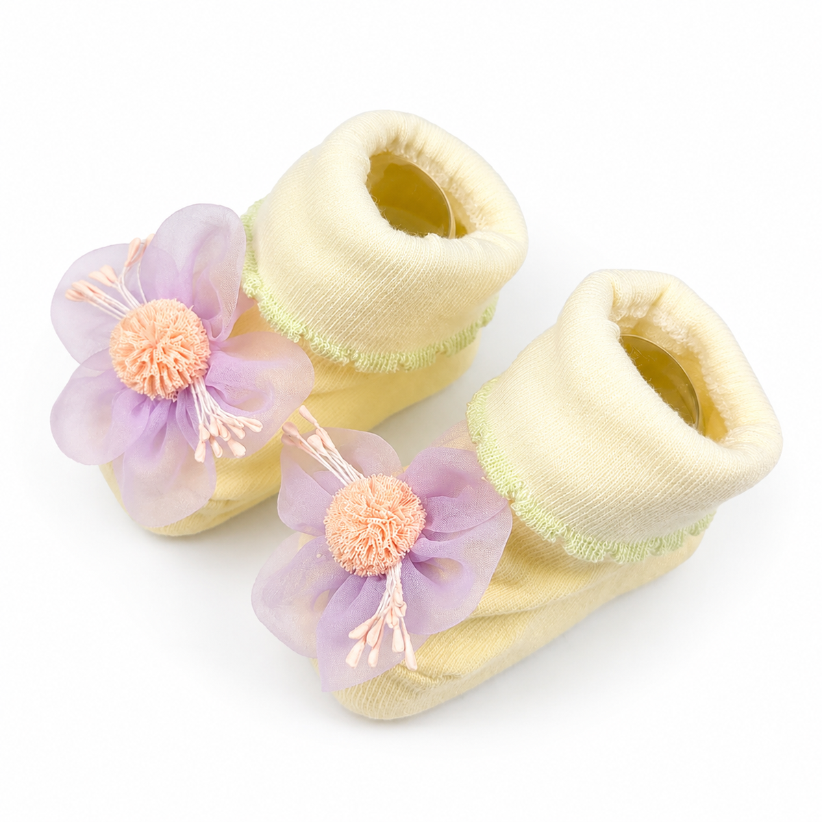 Baby Booties Fancy Purple