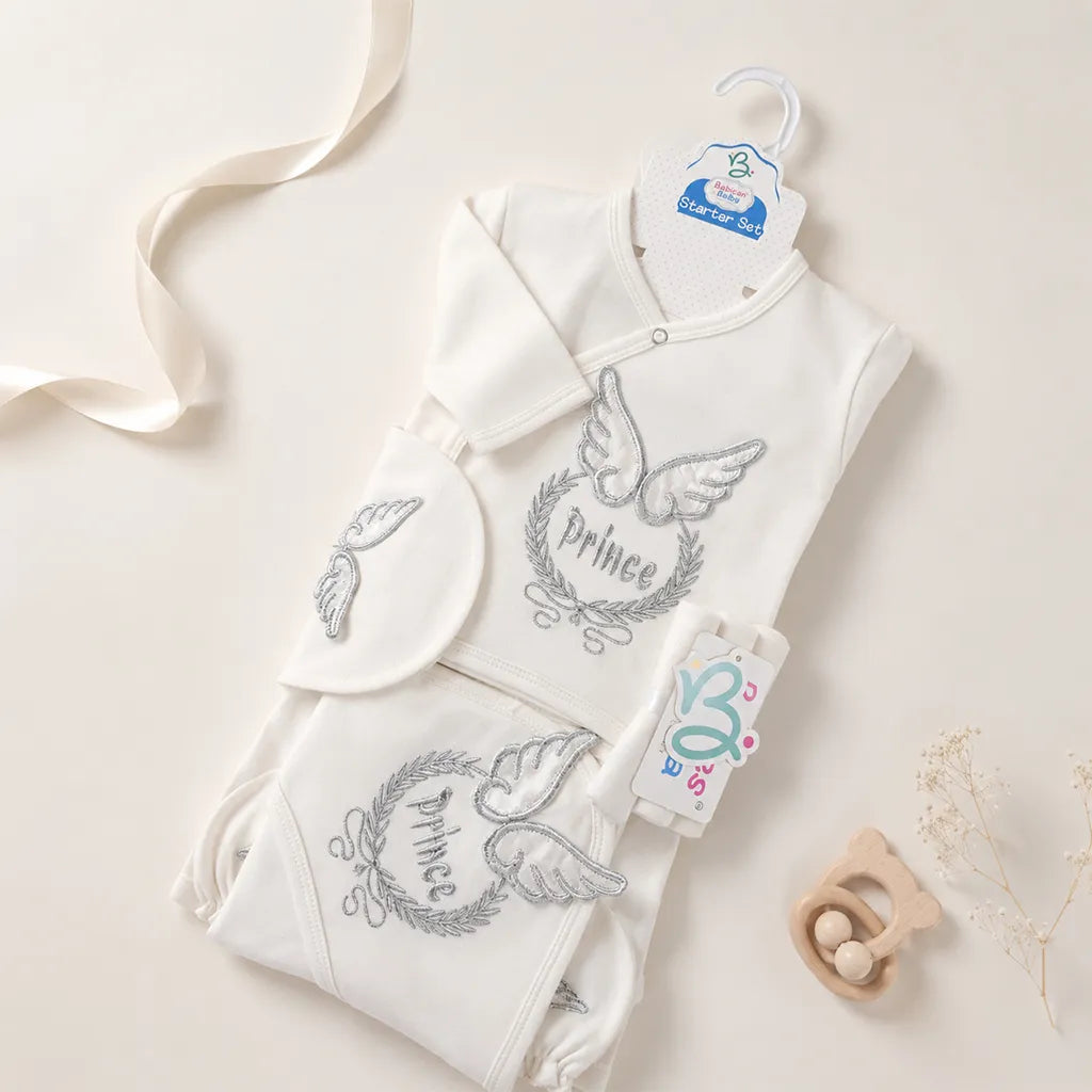BABY STARTER SET 11 PIECES PRINCE WHITE