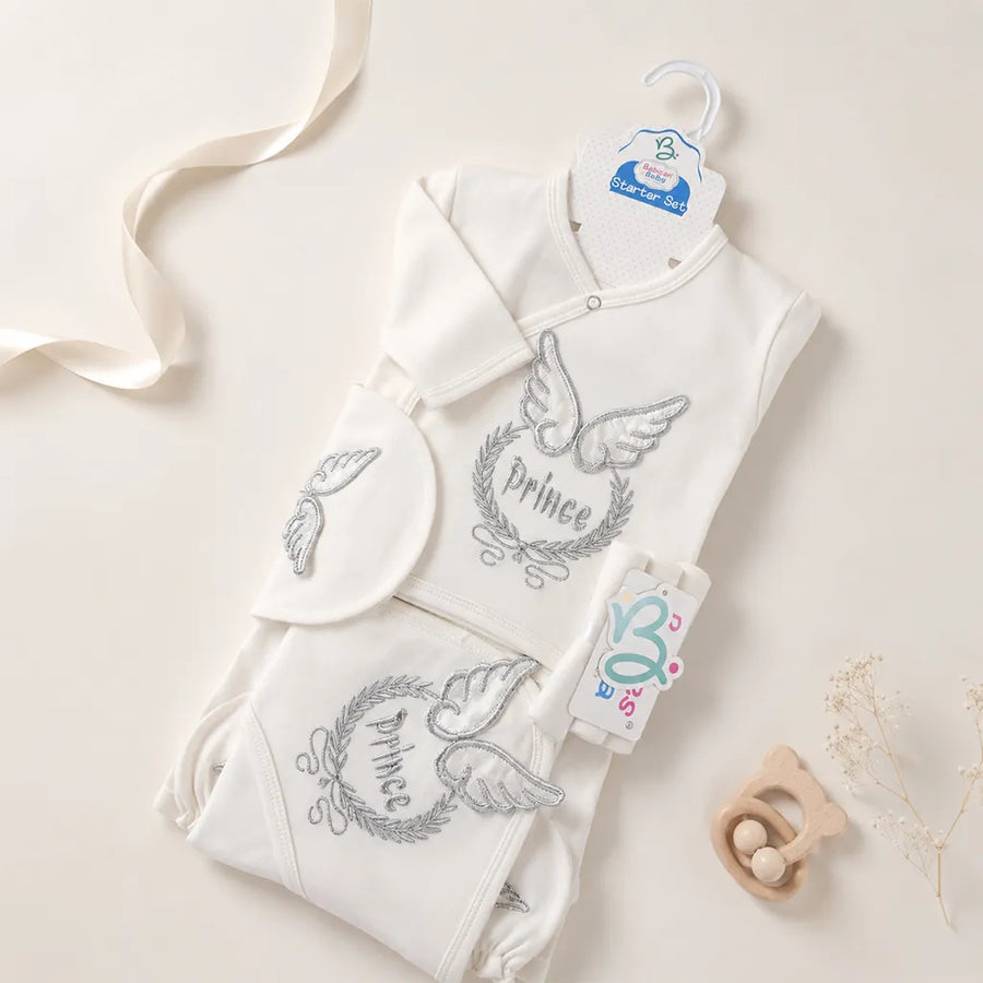 BABY STARTER SET 11 PIECES PRINCE WHITE
