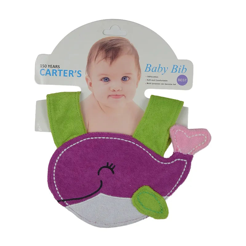 CHINA BABY BIB VELVET DOLPHIN GREEN - image 2