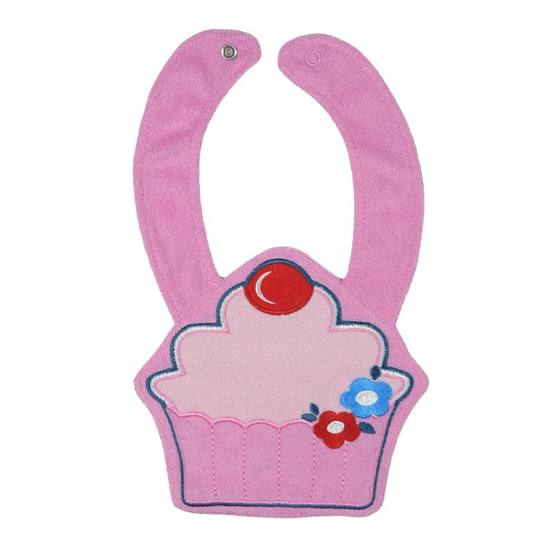 CHINA BABY BIB VELVET ICECREAM PINK - image 3