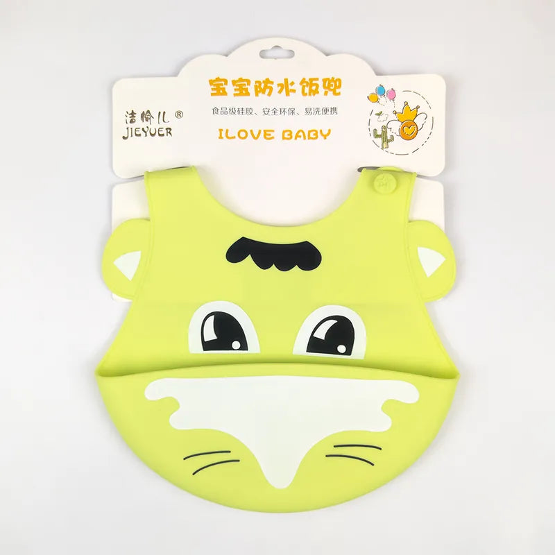 CHINA BABY SILICONE BIB FROG GREEN