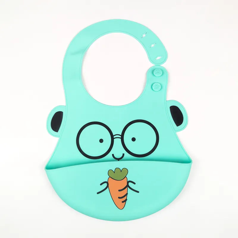 CHINA BABY SILICONE BIB RABBIT GREEN - image 2