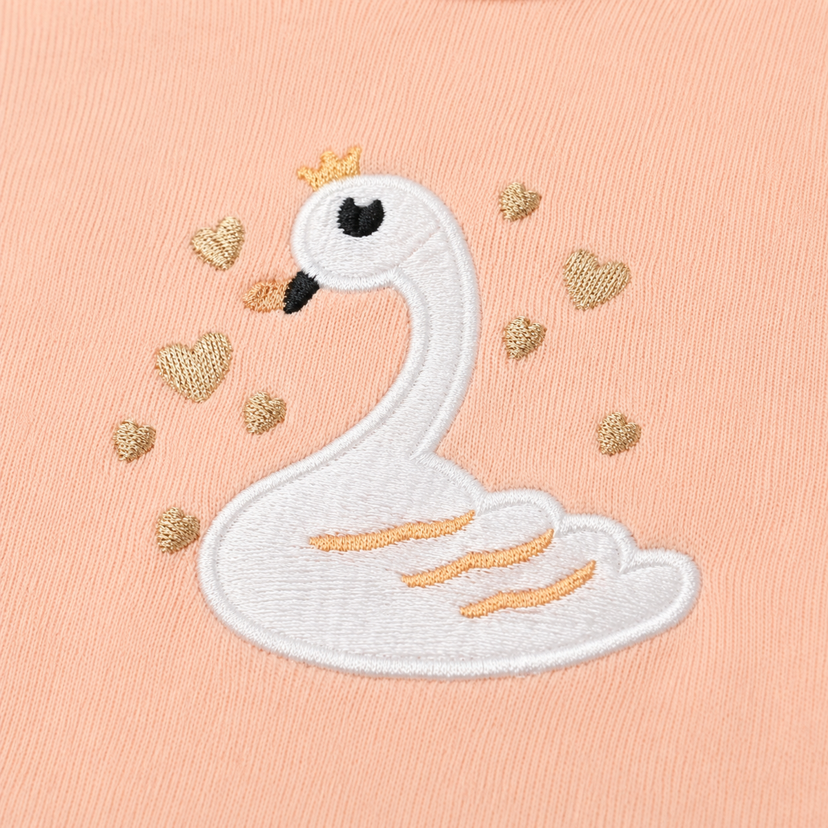 Half-Sleeve Cotton Baby Bodysuits 3-Pack – Peach Duck