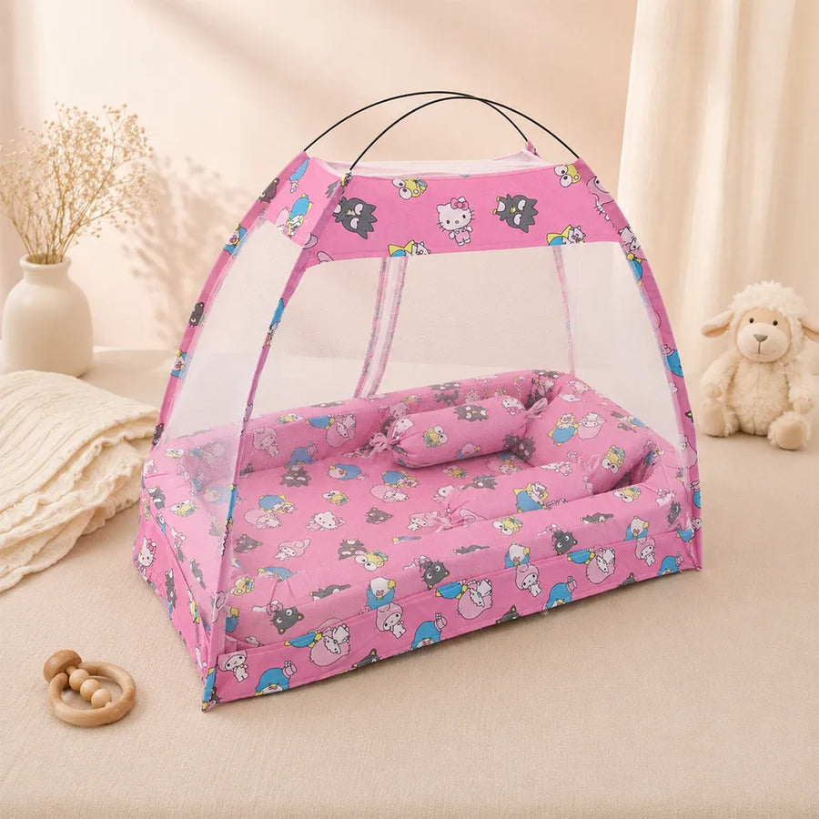 DUBAI ROCKET STYLE BED NET SET PINK
