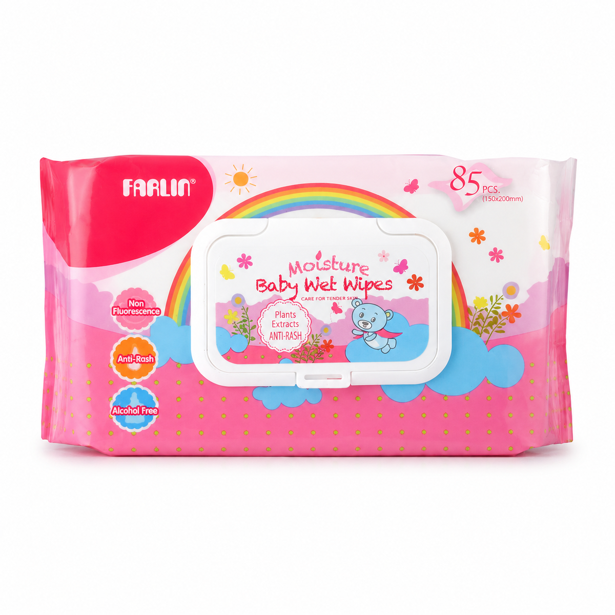 Farlin Moisture Baby Wet Wipes, 85 Pack