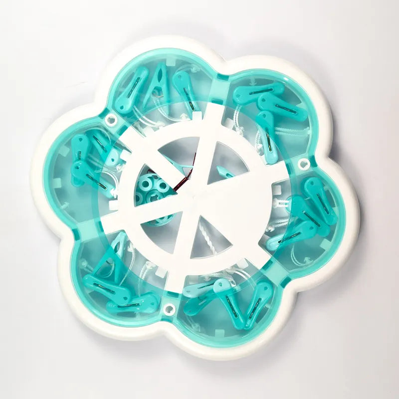ENWEI 18 CLIPS FLOWER SHAPE HANGER HIGH QUALITY GREEN LAUNDRY SOLUTION - image 2