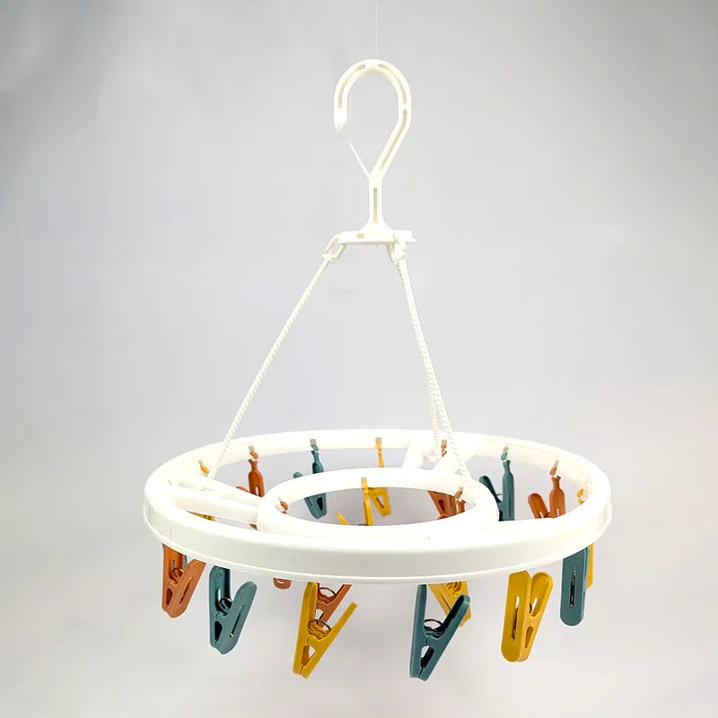 ENWEI 20 CLIP PRO ROUND HANGER HIGH QUALITY MULTICOLOR LAUNDRY SOLUTION
