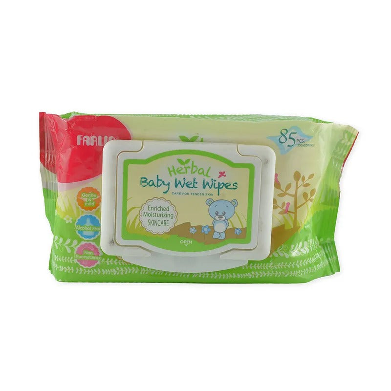 Farlin Herbal Baby Wet Wipes, 85 Pack