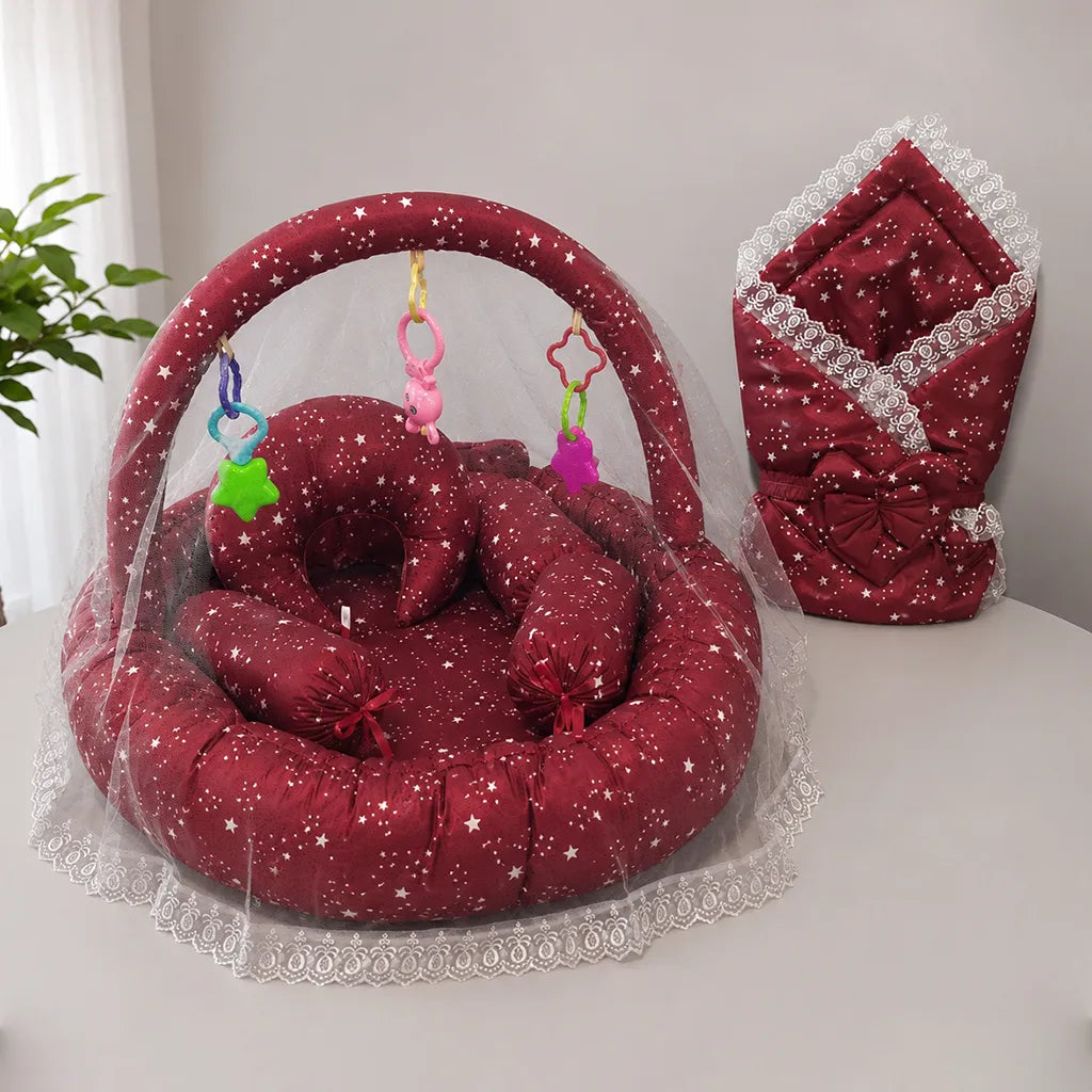 FIRST LOVE 9PCS BEDSET RED