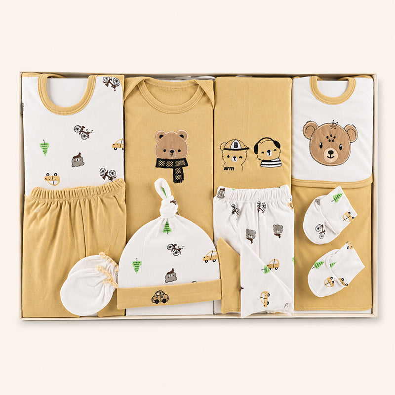 GIFT BOX 12 PCS BABY DREAM CUTE ANIMALS LIGHT BROWN/WHITE  - image 3