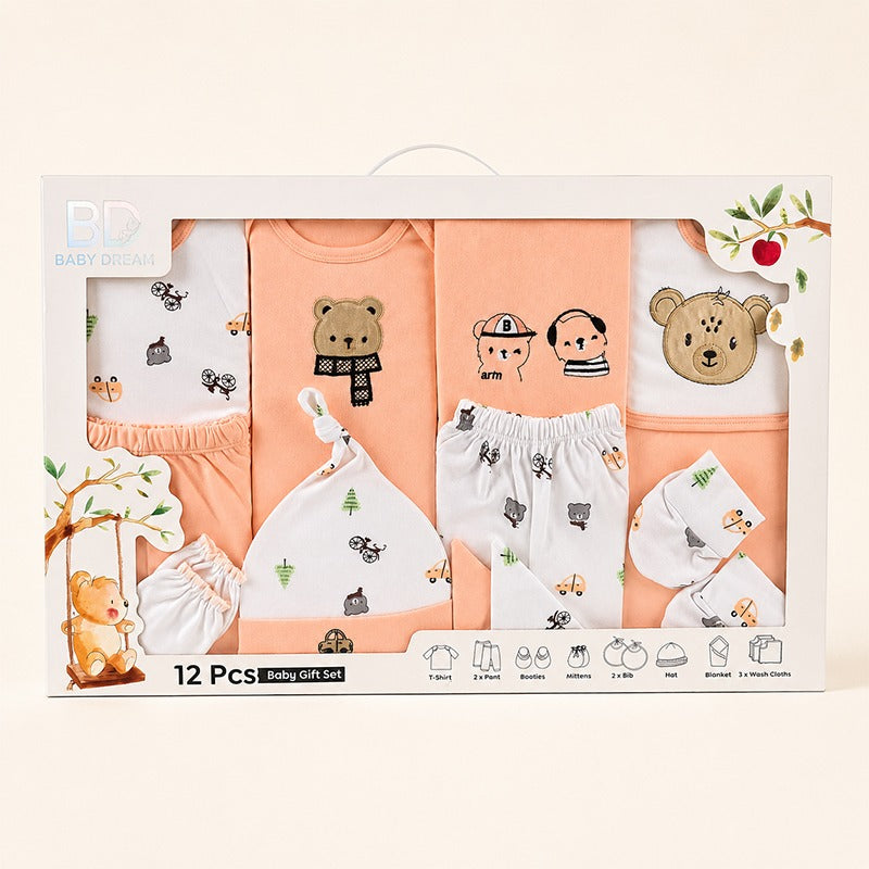 Gift Box 12 Pcs Baby Dream Cute Bear Peach/White – additional product view 3 of 3