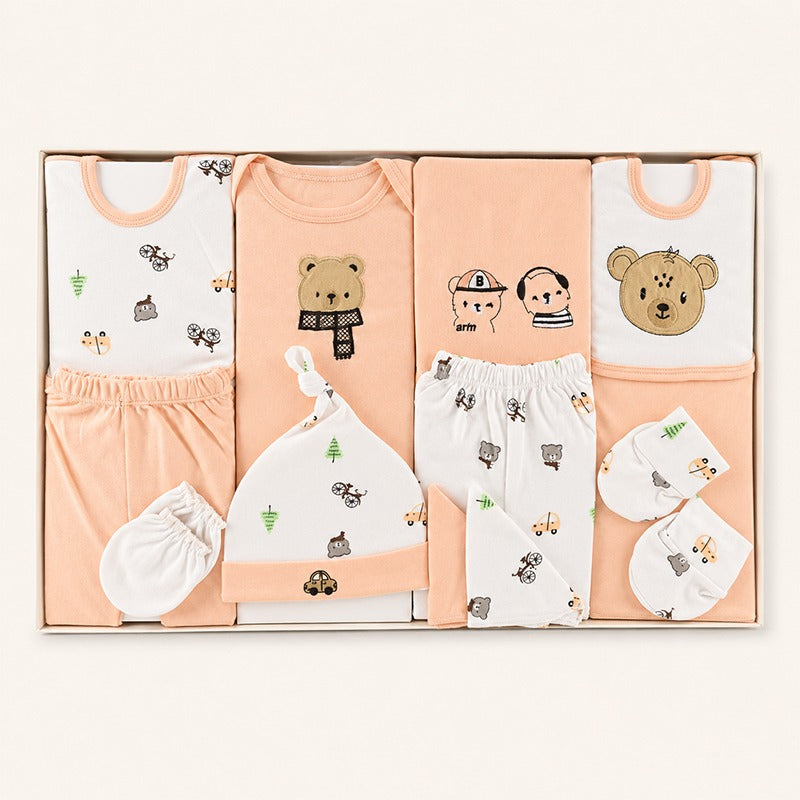 Gift Box 12 Pcs Baby Dream Cute Bear Peach/White