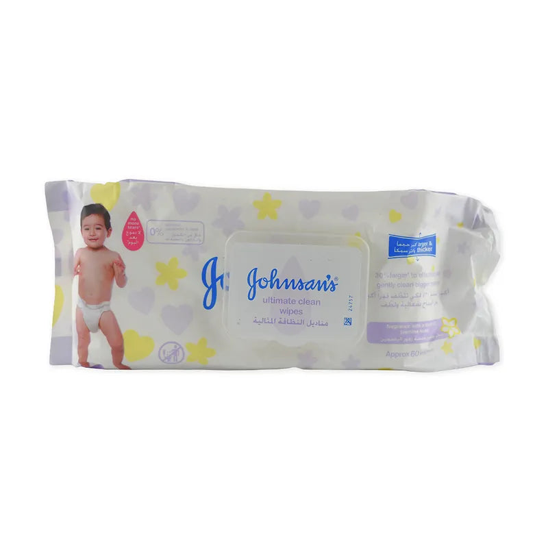 JOHNSON BABY WIPES 60PCS
