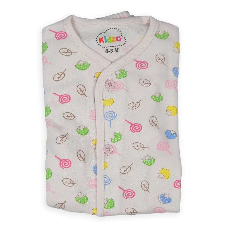 KIDZO BABY 2PCS SUIT PRINTED PINK