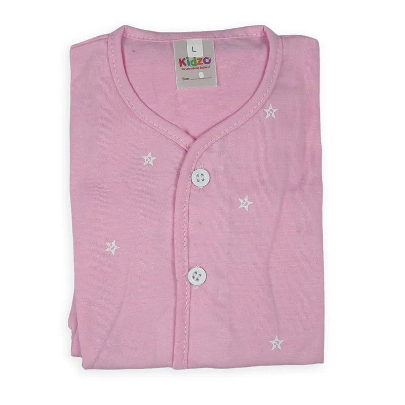 KIDZO BABY 2PCS SUIT STAR PRINT PINK