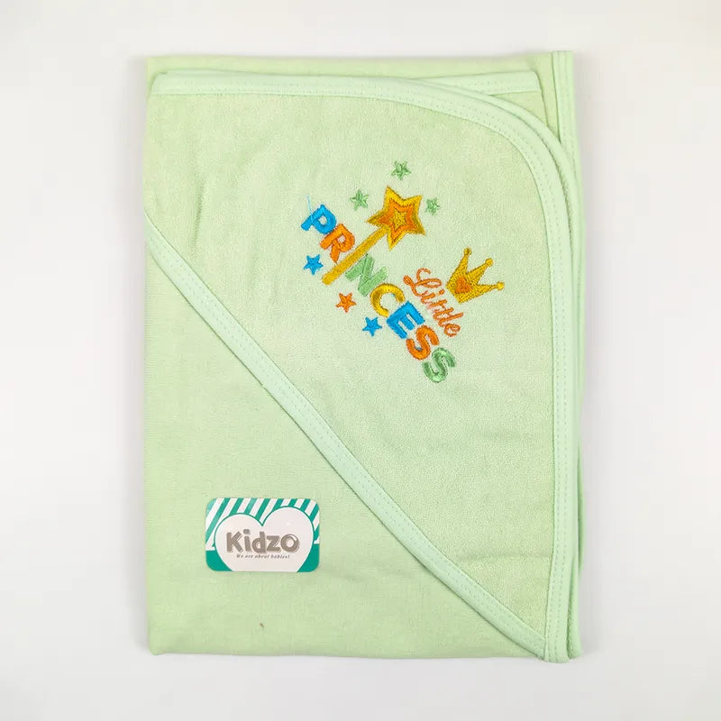 KIDZO BABY BATH TOWEL CAP PRINCESS GREEN - image 2