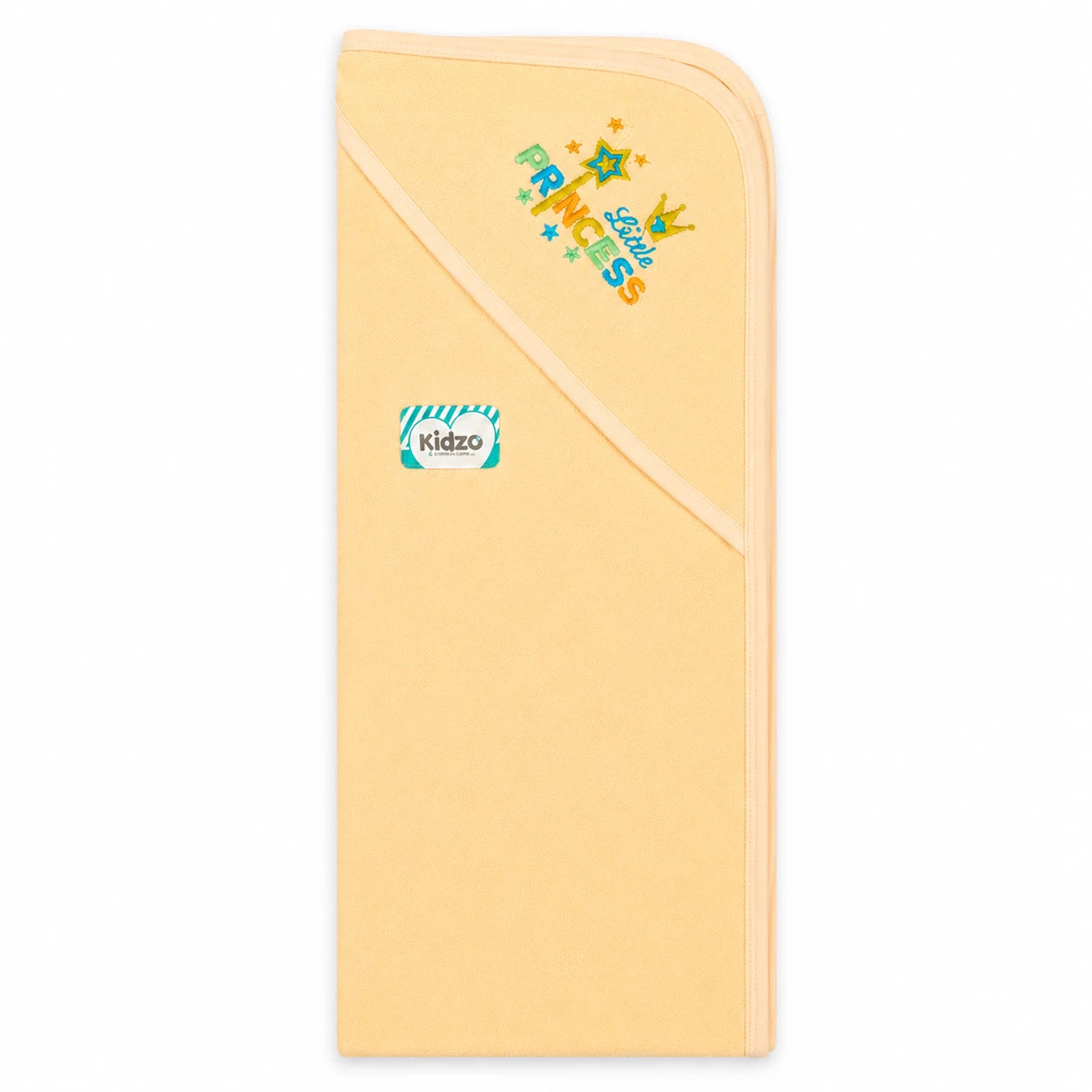 KIDZO BABY BATH TOWEL CAP PRINCESS PEACH