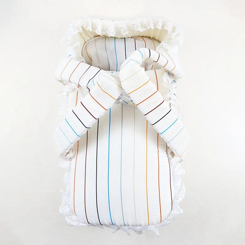 KIDZO BABY CARRY COAT PRINTED WHITE