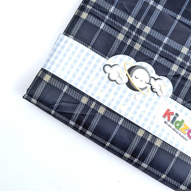 KIDZO BABY CHANGING SHEET CHECK BLUE - image 2