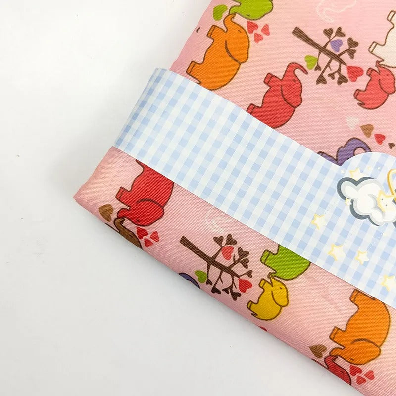 Waterproof Baby Changing Sheet, Pink Elephant – Kidzo – additional product view 2 of 2