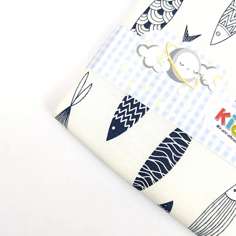 KIDZO BABY CHANGING SHEET FISH WHITE - image 2