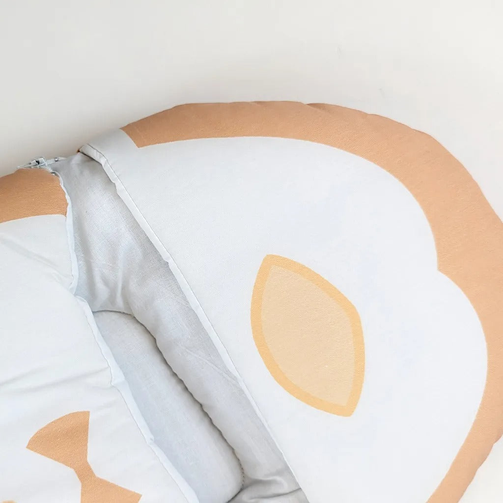 Baby Carry Nest, Yellow Penguin Print – Kidzo – additional product view 2 of 2