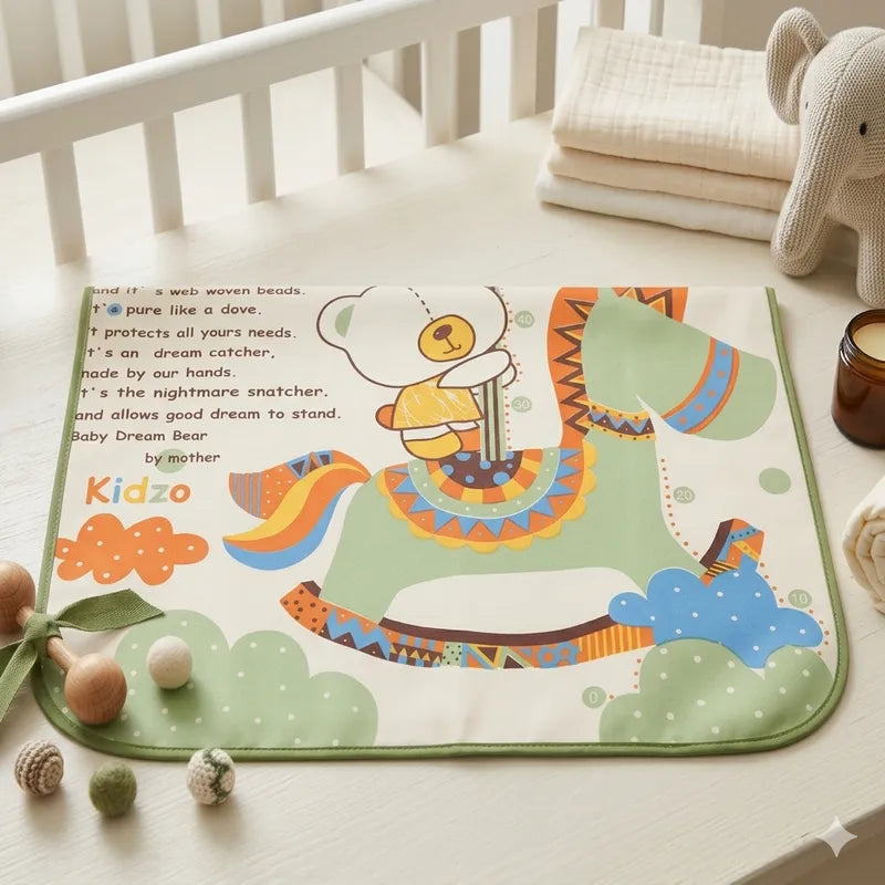 KIDZO CHANGING SHEET CHASE PRINT ROLL