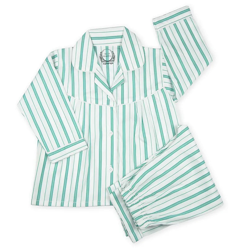 KIDZO NIGHT SUIT LINING GREEN AND WHITE - image 2