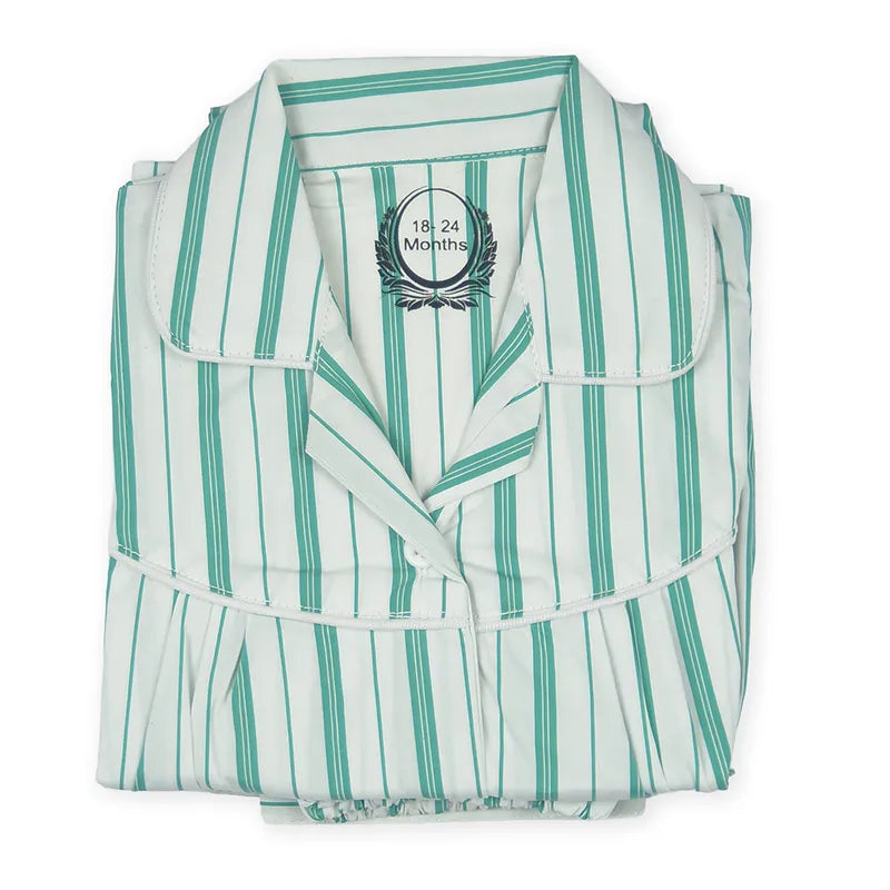 KIDZO NIGHT SUIT LINING GREEN AND WHITE - image 3
