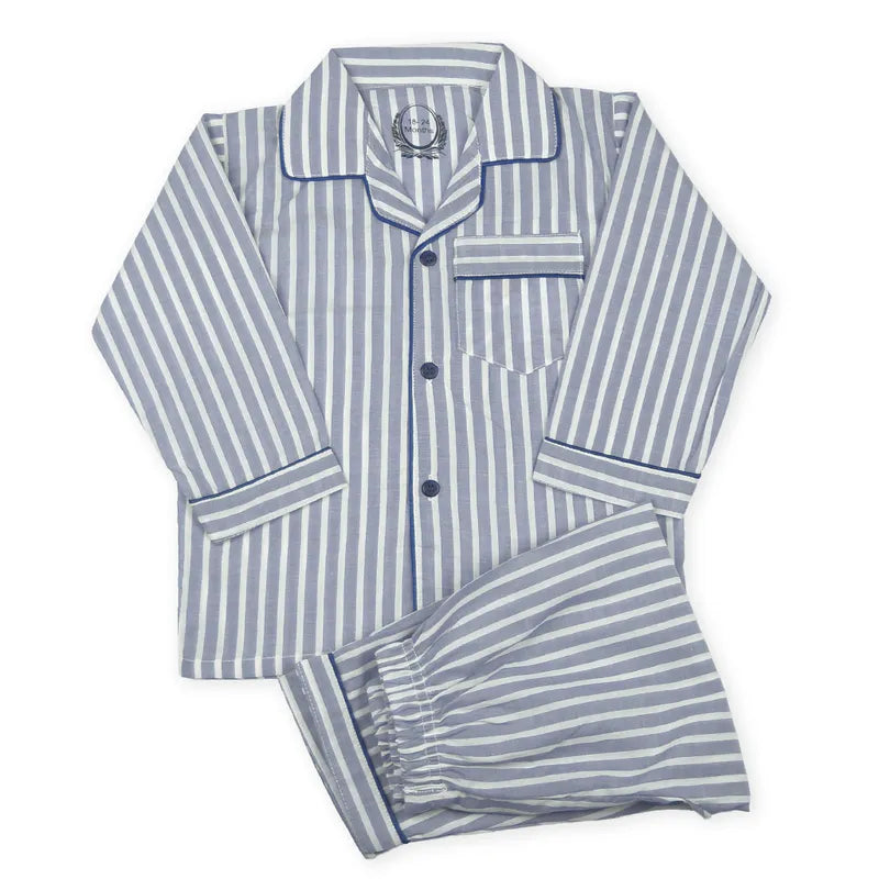 KIDZO BABY NIGHT SUIT LINE PRINTED PURPLE WITH POCKET - image 2