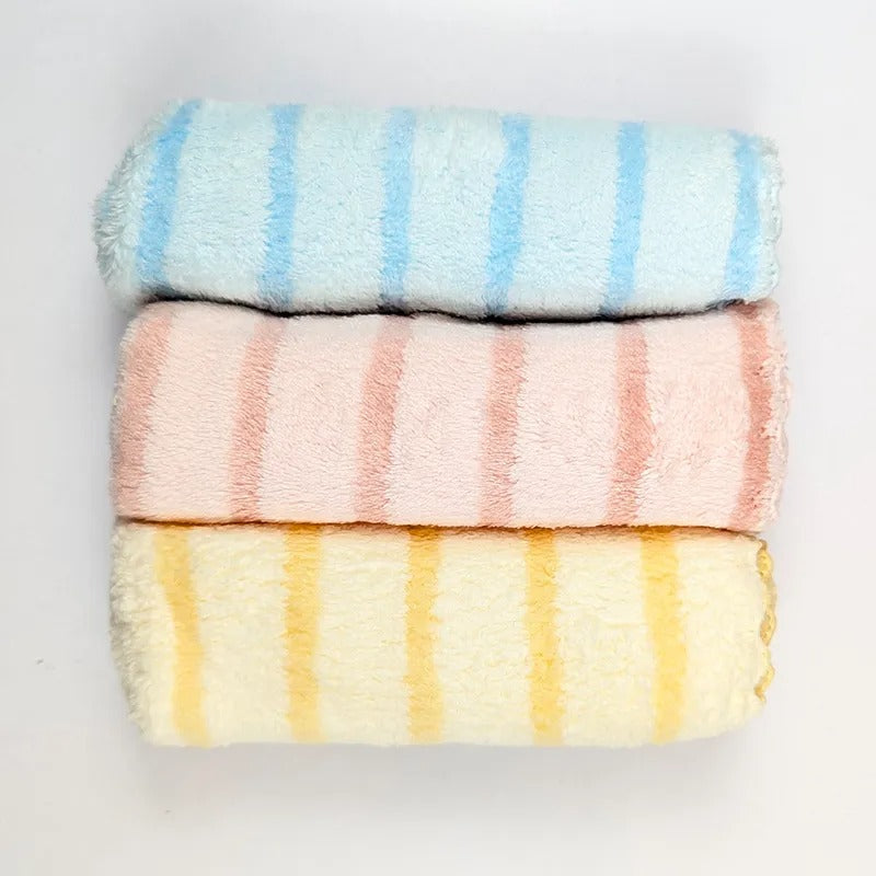 Baby Face Towels 3-Pack, Pastel Ribbed – Little Blessingz