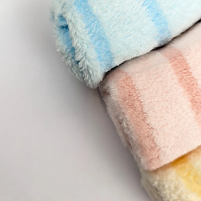 Baby Face Towels 3-Pack, Pastel Ribbed – Little Blessingz – additional product view 2 of 3