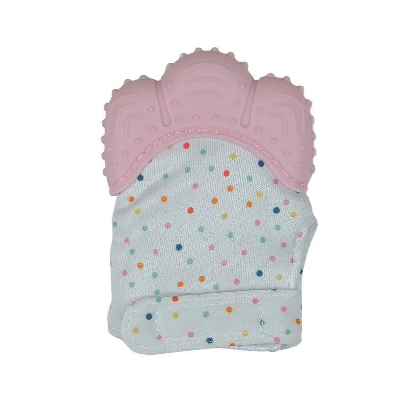 MITTENS TEETHER SILICONE BABY PINK ONLY BABY