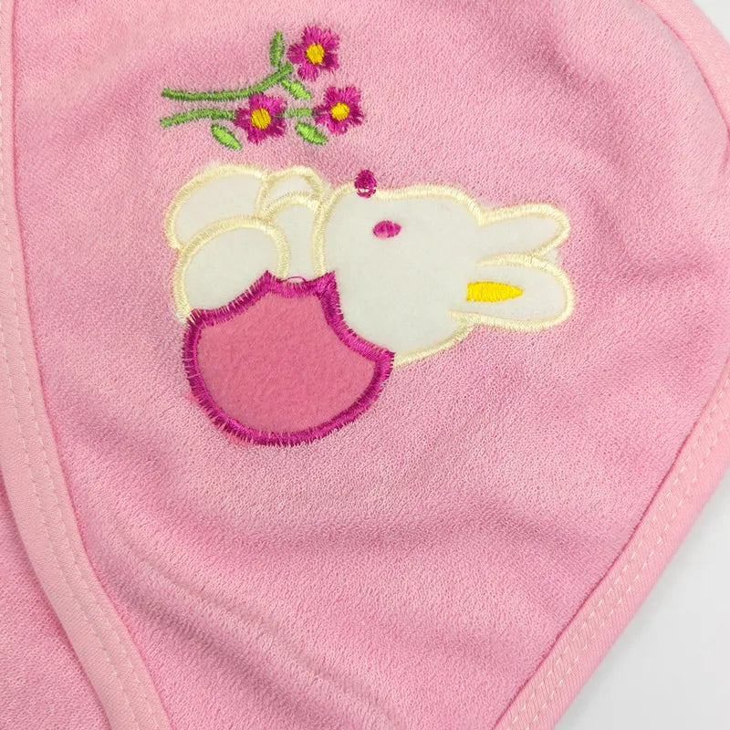 MONTALY BABY BATH TOWEL WITH BELT BEAR PINK - image 2