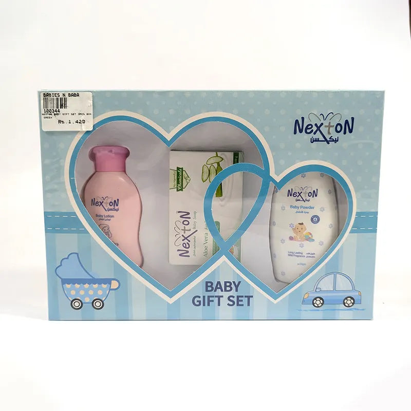NEXTON BABY GIFT SET 3PCS BOX BLUE