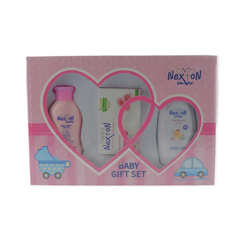 NEXTON BABY GIFT SET 3PCS BOX PINK