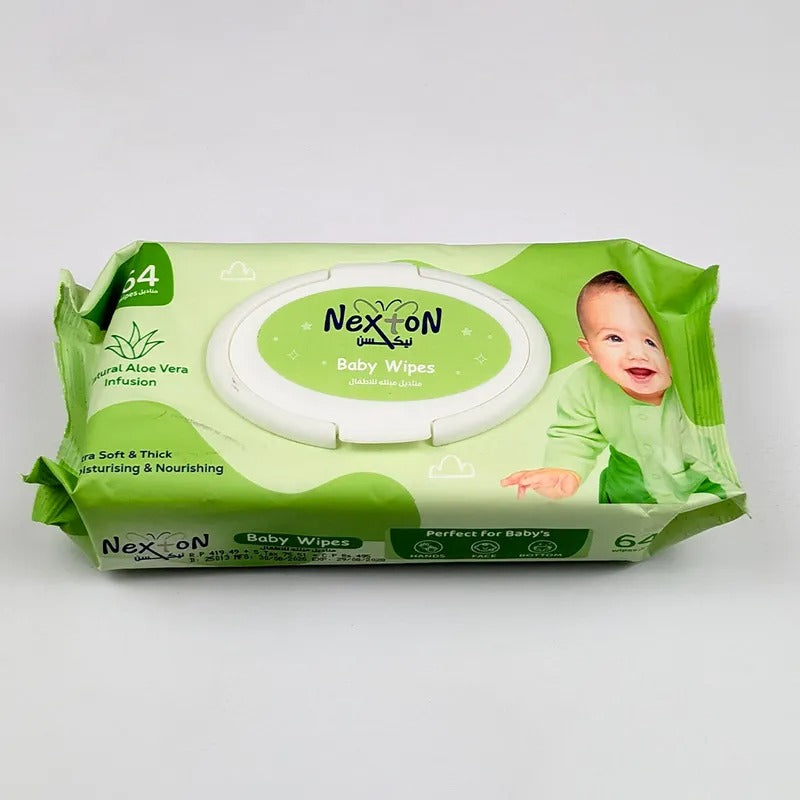 Nexton Aloe Vera Baby Wipes, 64 Pack – additional product view 2 of 3