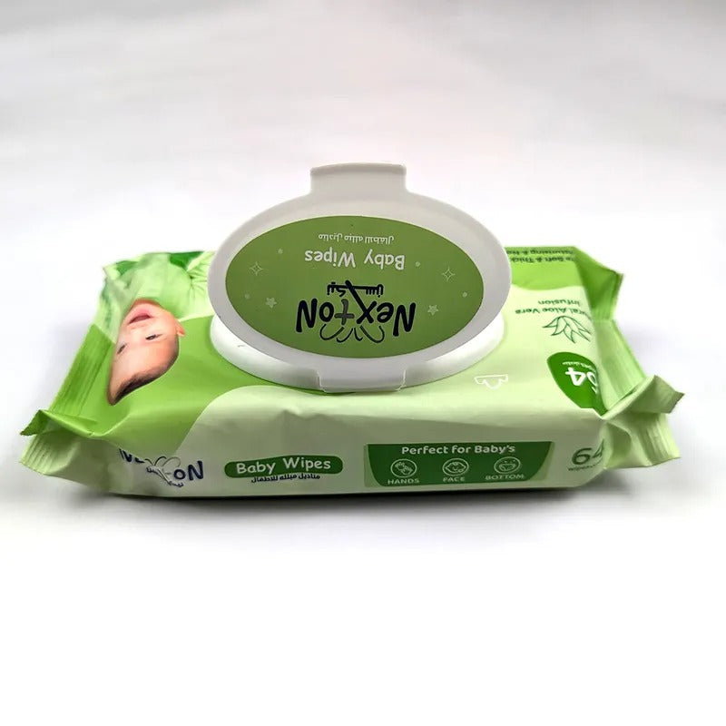 Nexton Aloe Vera Baby Wipes, 64 Pack – additional product view 3 of 3