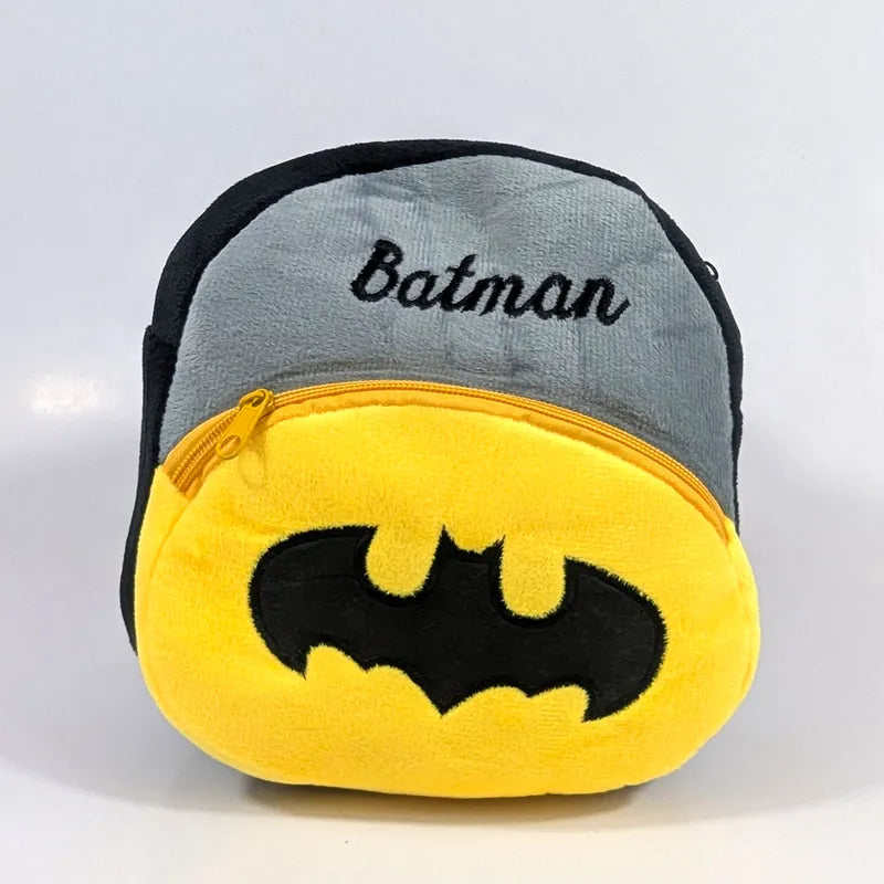 PREMIUM BATMAN BLACK BACKPACK FOR KIDS ULTRA-SOFT VELVET