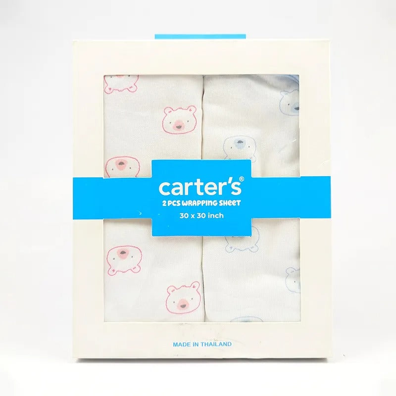Carter’s Baby Wrapping Sheets 2-Pack, Bear Theme – additional product view 2 of 2