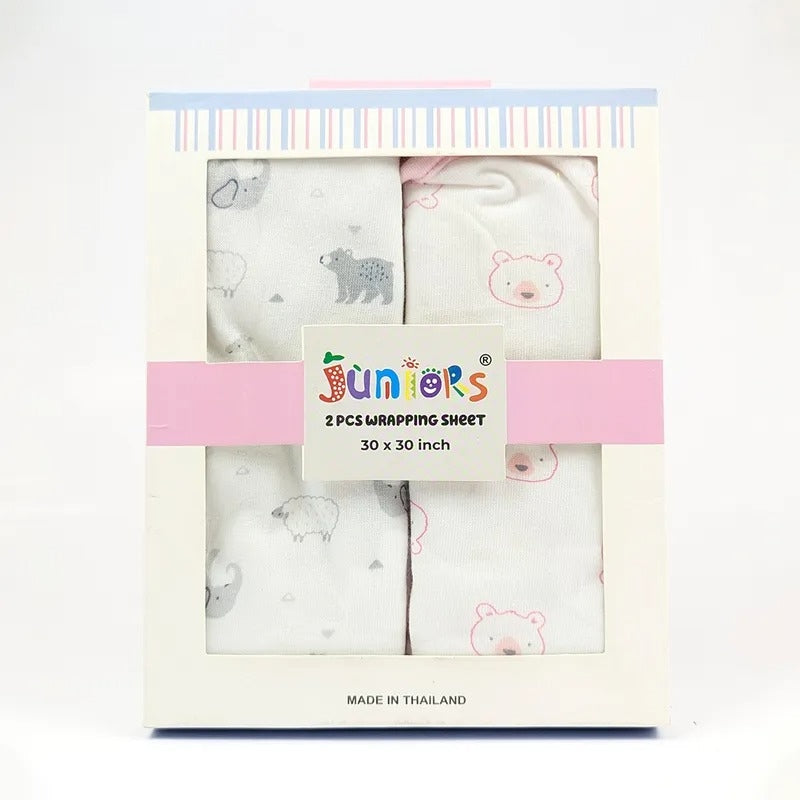 PREMIUM JUNIOR WRAPPING SHEET 2 PCS SET ANIMAL THEME