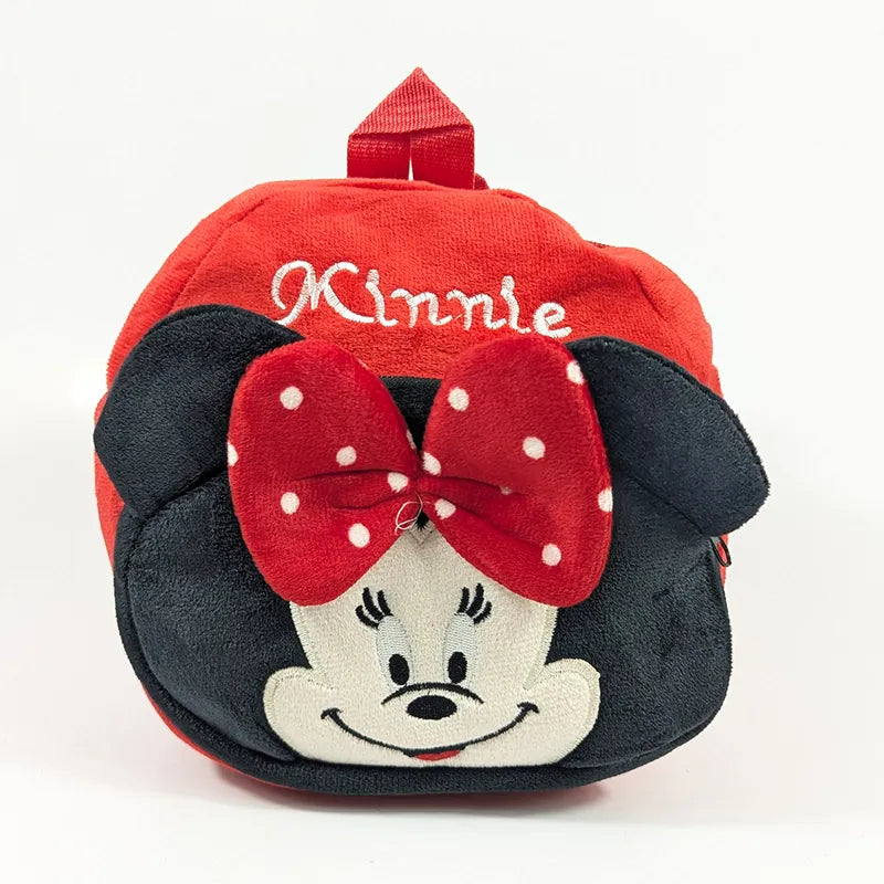 PREMIUM MICKEY MOUSE RED BACKPACK FOR KIDS ULTRA-SOFT VELVET