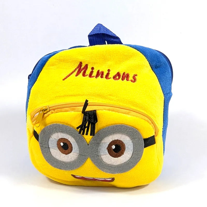 PREMIUM MINIONS YELLOW BACKPACK FOR KIDS ULTRA-SOFT VELVET