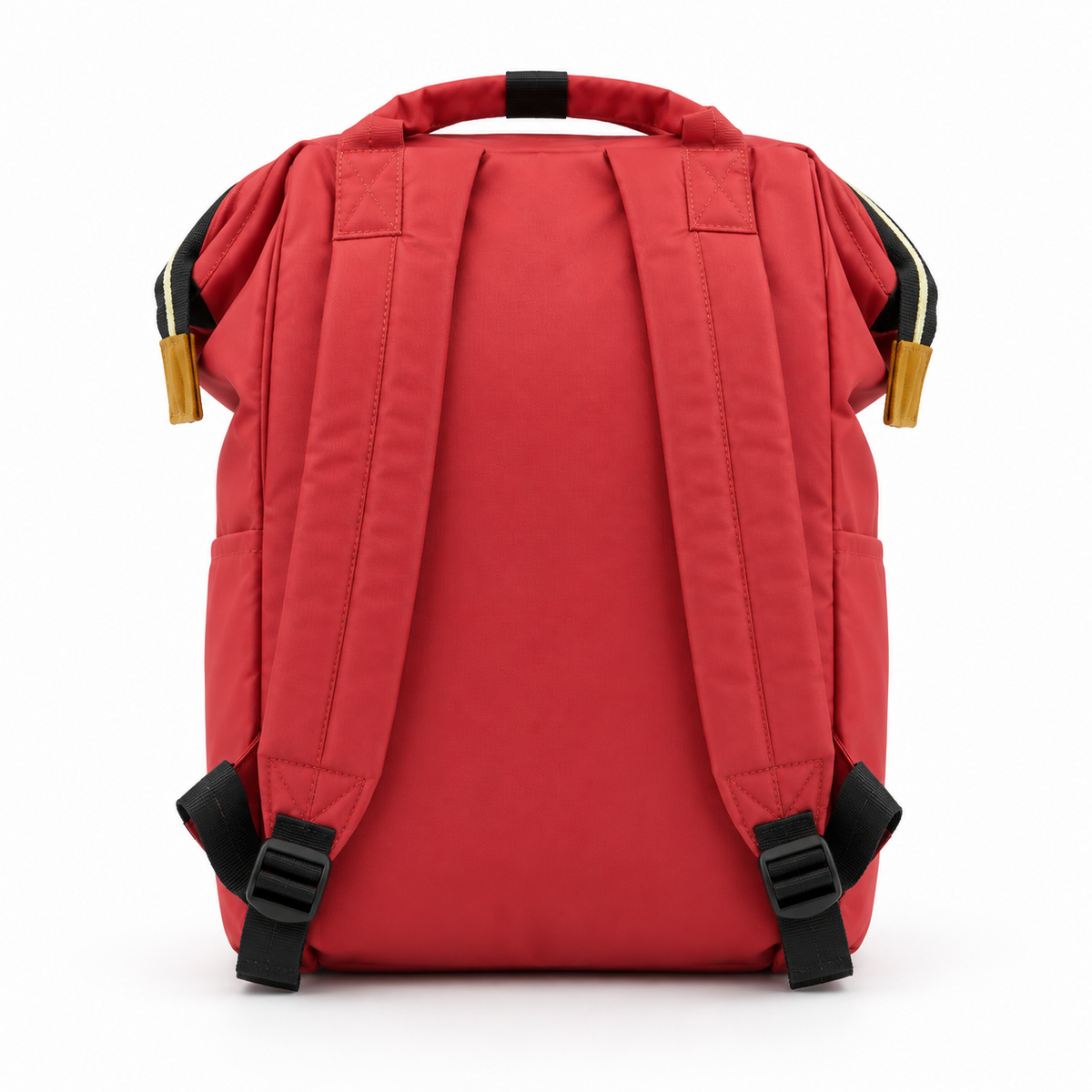 Premium Multi Functional Diaper Backpack Red Edition - Back View