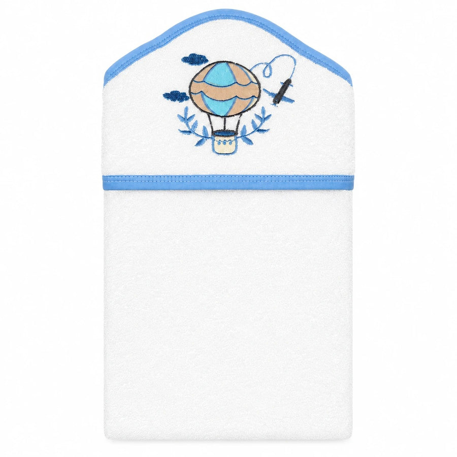 Seniors Baby Bath Towel, White Balloon Design