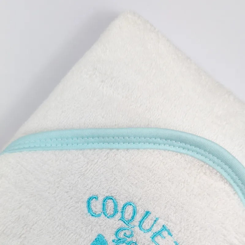 Seniors Baby Bath Towel, Blue Dolphin Design – additional product view 3 of 6
