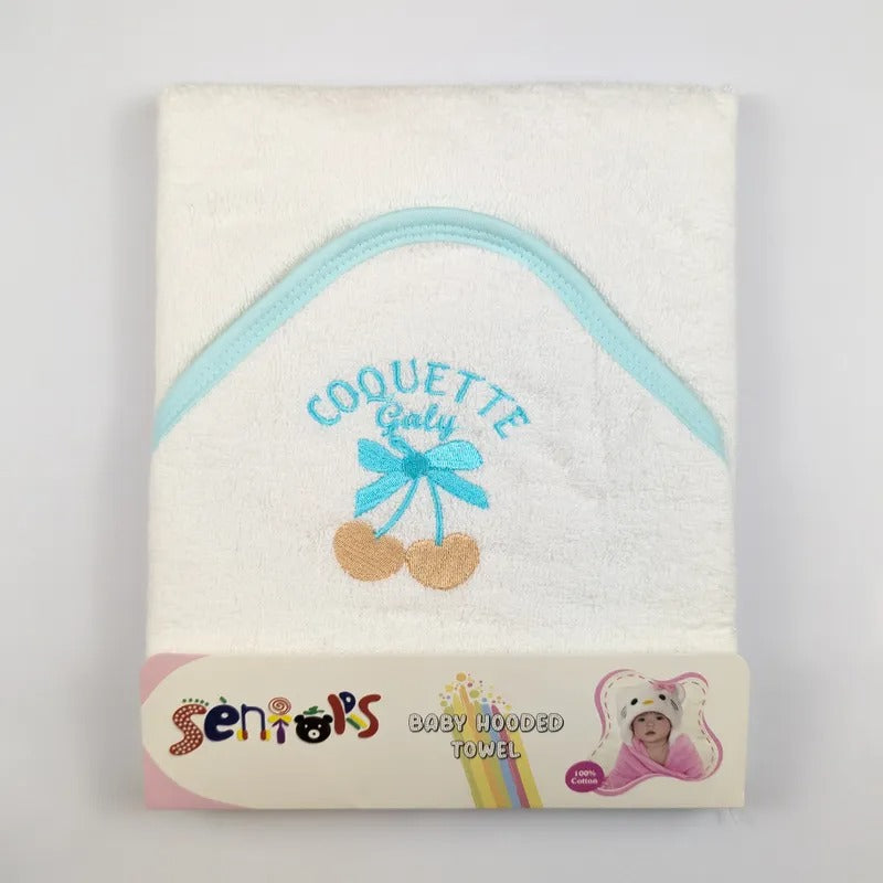 Seniors Baby Bath Towel, Blue Dolphin Design – additional product view 4 of 6